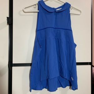 NWT Abercrombie blue collared tank top